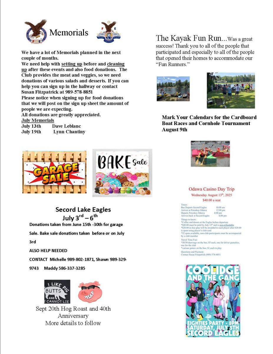NEWSLETTER July Aug 3